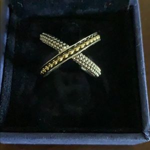 LAGOS Gold beaded Ring